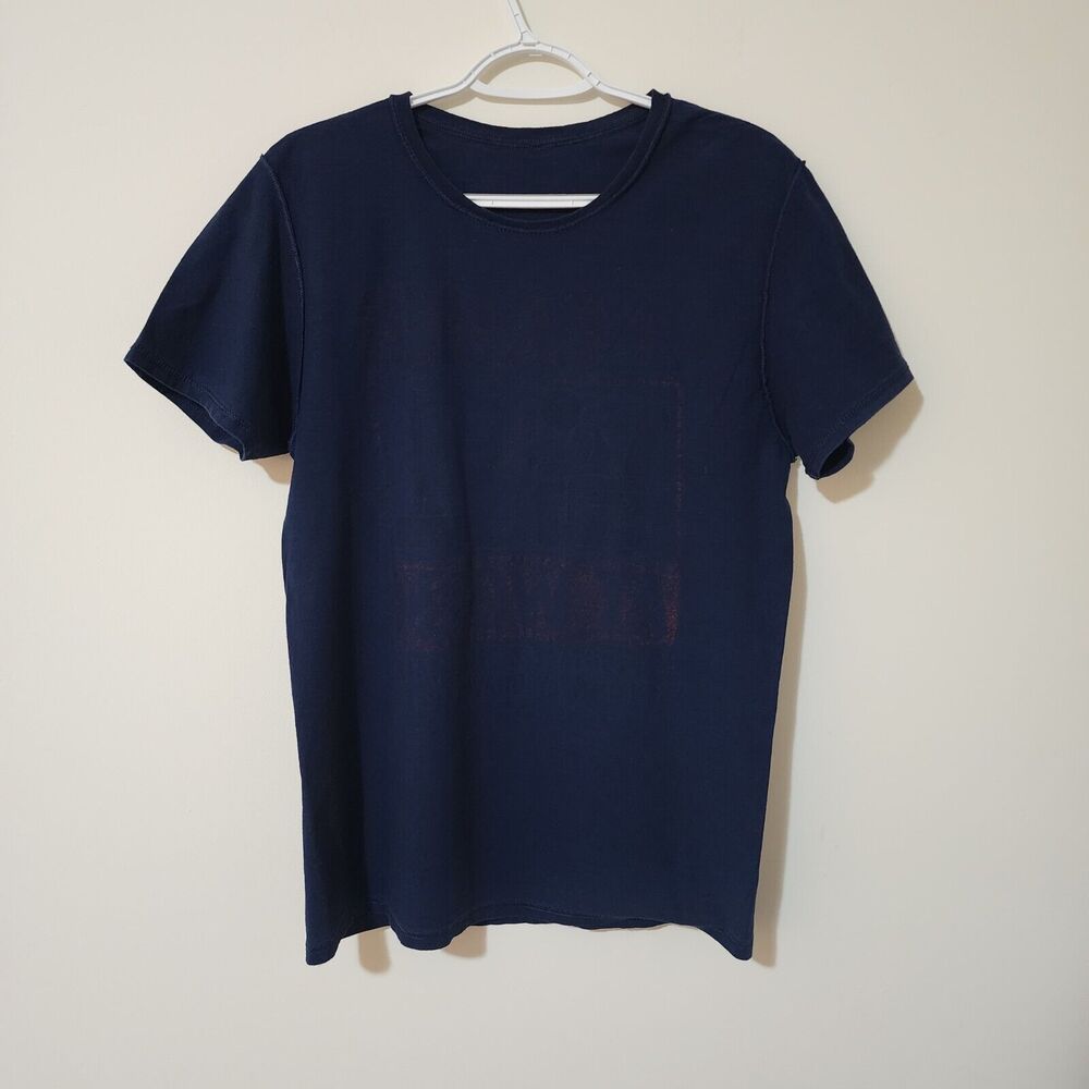 Mad Engine Graphic "Gamer At Work" Short Sleeve T-Shirt Navy Blue Crew Neck S/M - Picture 3 of 5